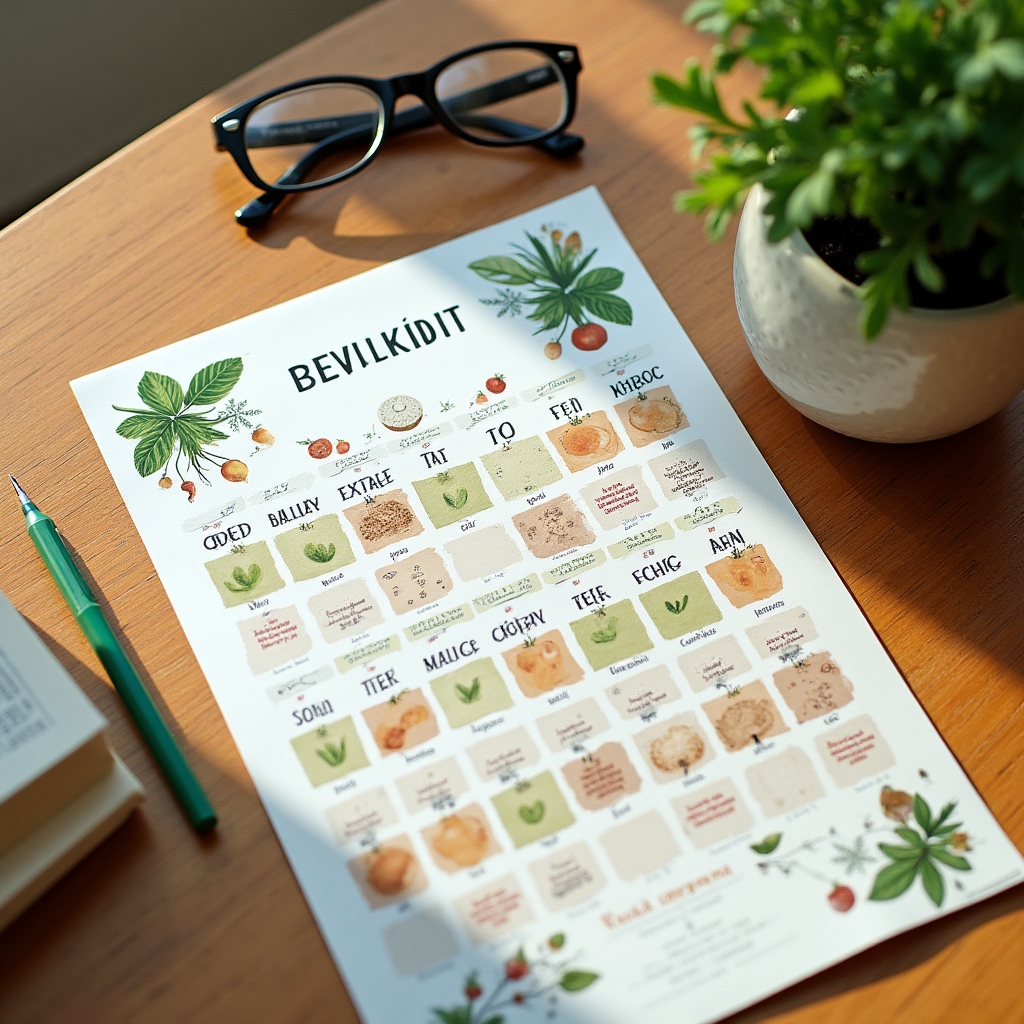 Previzualizare calendar lunar pentru grădina de legume